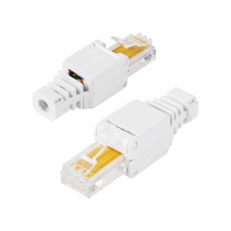 Разъем RJ-45(8P8C) под витую пару, UTP, категория 5e, самозажимной