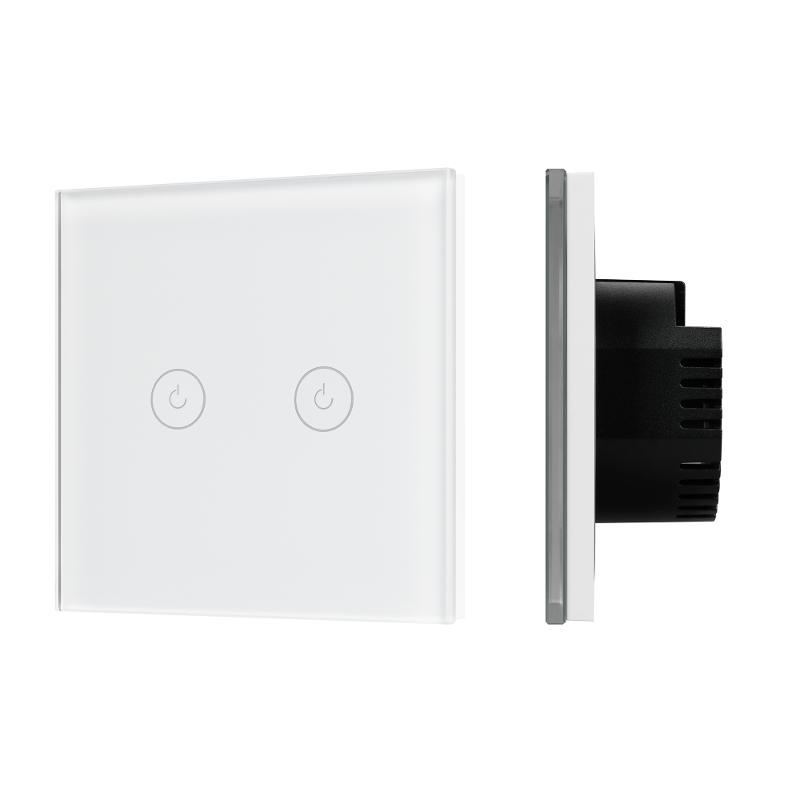 Выключатель сенсорный SWT-OMALI-S02-ZB-WH (250V, 10A, Zigbee) (Arlight, Стекло)
