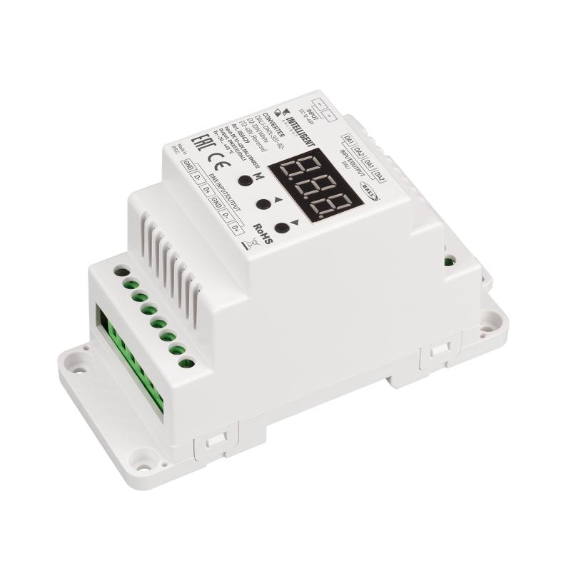 INTELLIGENT ARLIGHT Конвертер DALI-DMX-301-82-D2-DIN White (12-48V, Reverse) (IARL, IP20 Пластик, 5 лет)