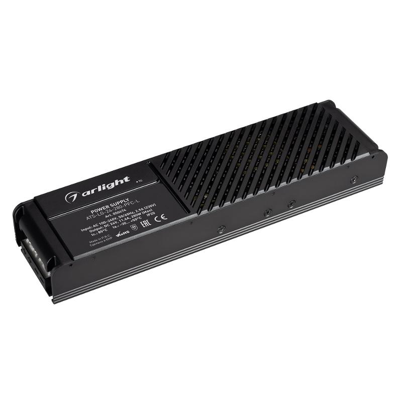 Блок питания ATS-LG-24-280-PFC-L (24V, 11.6A, 280W) (IP20 Сетка, 5 лет)