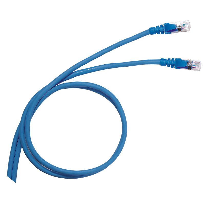 Коммутационный шнур RJ 45 - категория 6 - F/UTP - PVC - экранированный - 5 м - голубой