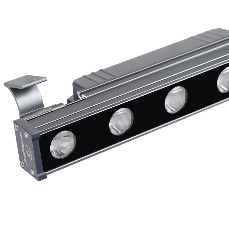Линейный прожектор AR-LINE-300-6W Warm2700 (GR, 15x60 deg, 230V) (IP65 Металл, 3 года)