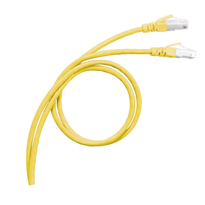 Коммутационный шнур RJ 45 - категория 6а - S/FTP - PVC -экранированный - 2 м - желтый
