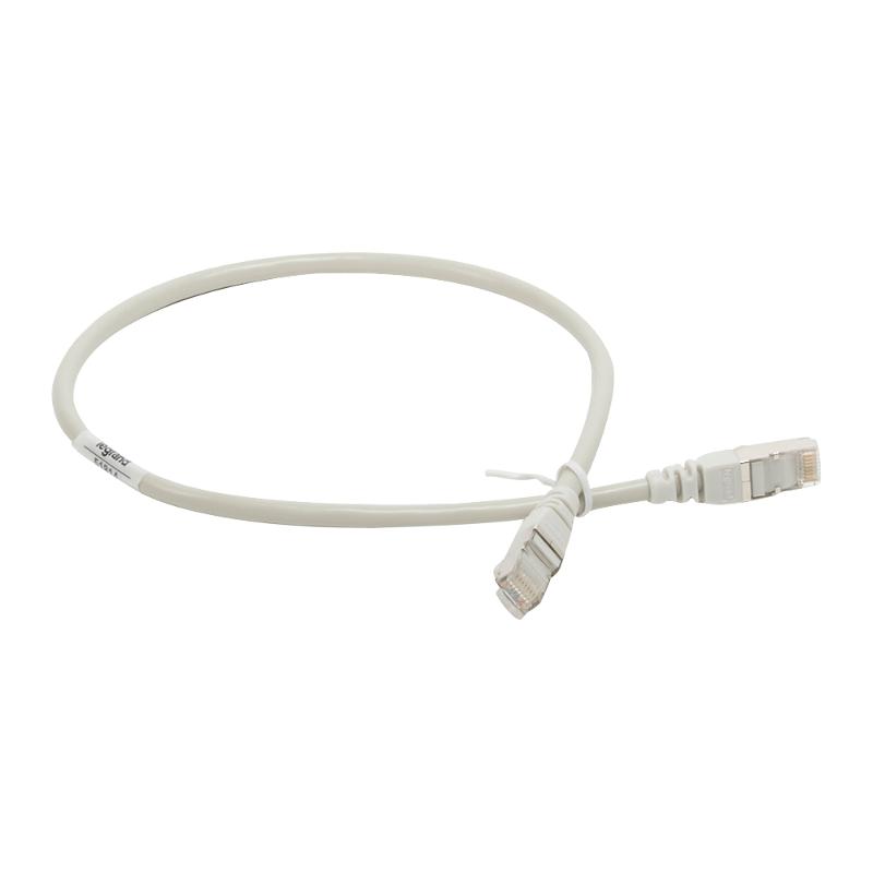 Патч-корд F/UTP категория 5e PVC 0,5 м серый
