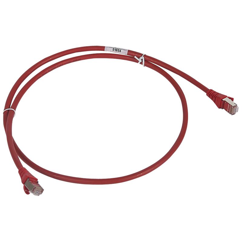 Коммутационный шнур RJ 45 - категория 6 - F/UTP - LSZH - экранированный - 3 м - красный