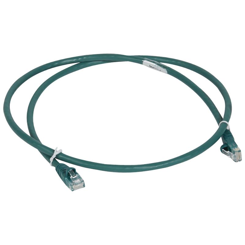 Коммутационный шнур RJ 45 - категория 6 - U/UTP - LSZH - неэкранированный - 1 м - зеленый