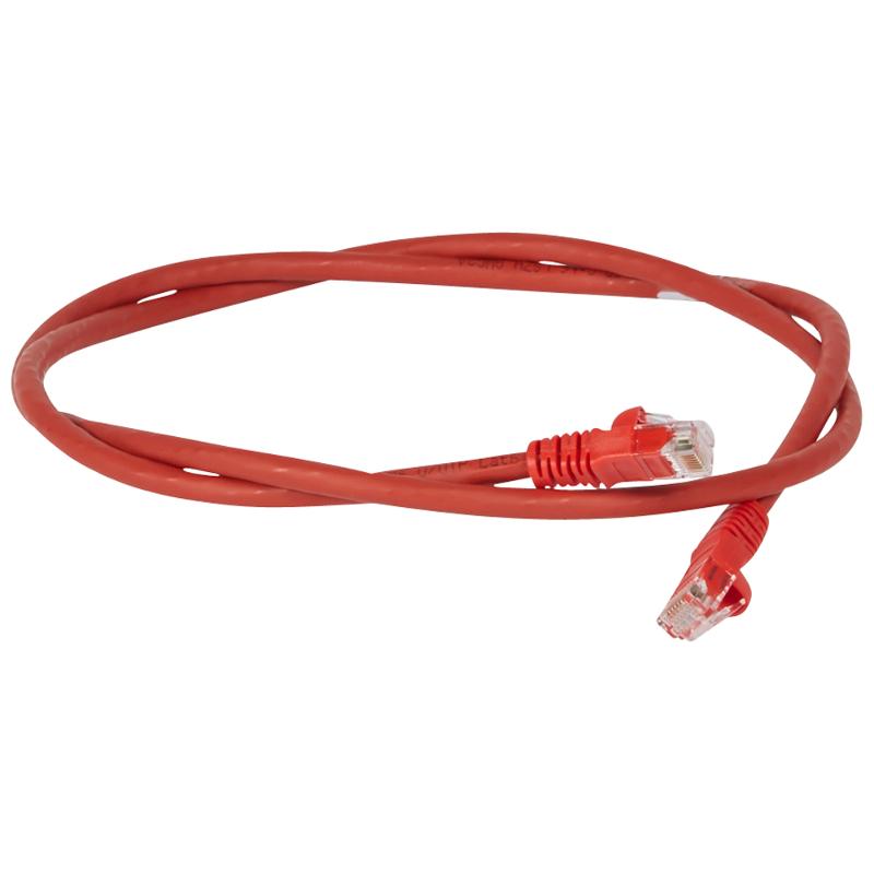 Коммутационный шнур RJ 45 - категория 6 - U/UTP - LSZH - неэкранированный - 1 м - красный