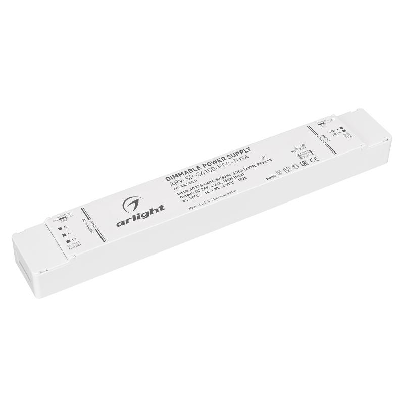 Блок питания ARV-SP-24150-PFC-TUYA (24V, 6.25A, 150W, WiFi, 2.4G) (Arlight, IP20 Пластик, 5 лет)