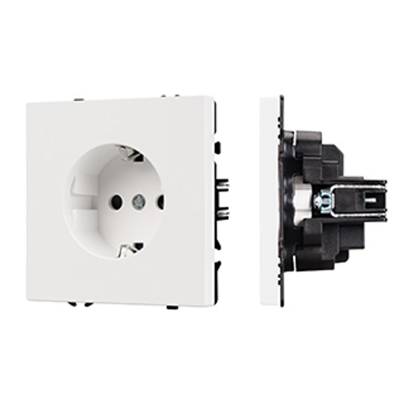 Механизм электрической розетки SCT-NOBE-MEU1-SFPL-WH (230V, 16A) (Arlight, Белый кварц)