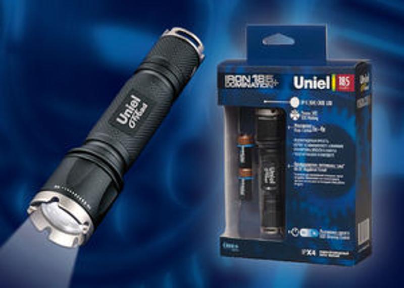 Фонарь рабочий Premium «Iron domination 185 +»  P-ML072-BB Black  алюм, XP-E {Q4} CREE LED, ной короб, 2 х CR123A в/к, черн