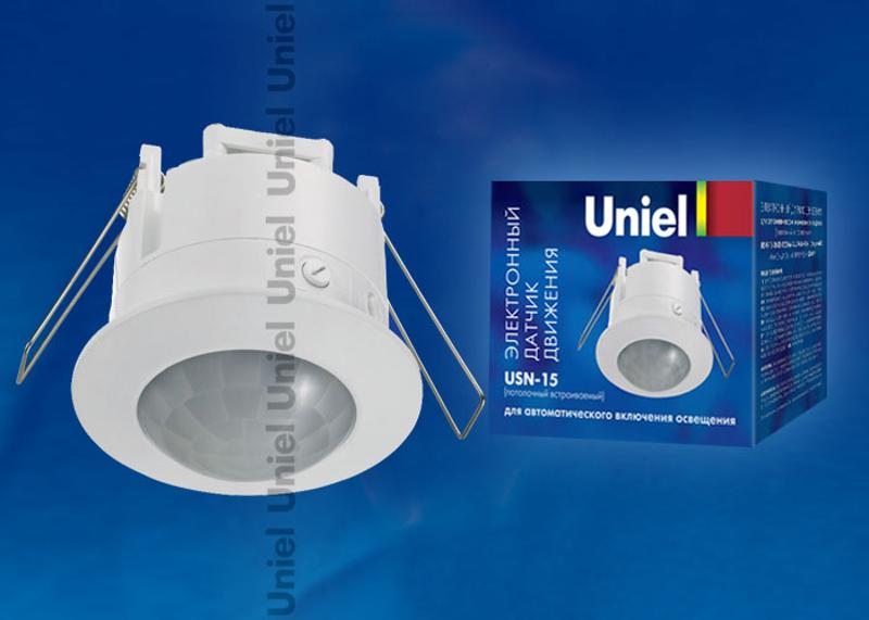 USN-15-360R-1200W-3LUX-6M-0,6-1,5m/s-WH Датчик движения, упак. блистер