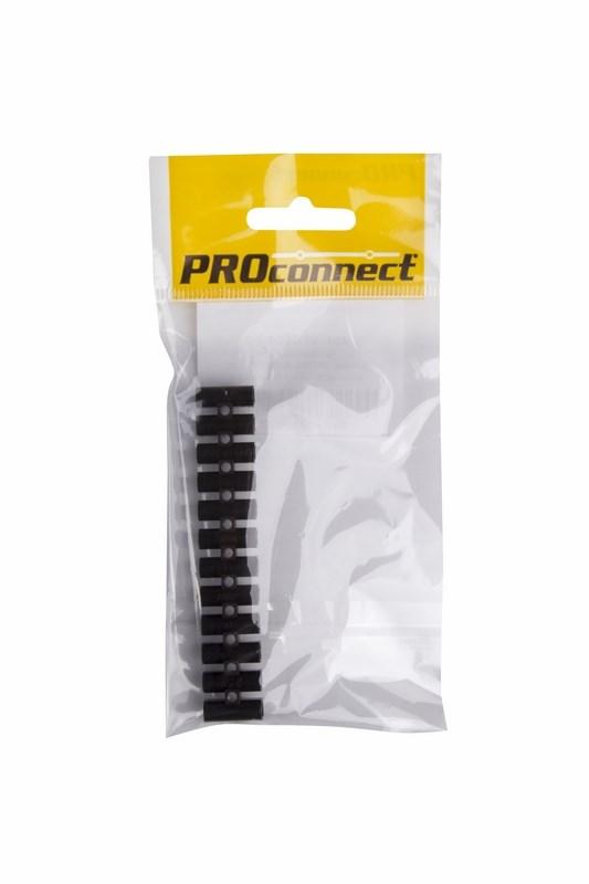Колодка клеммная КВ-4 3А 4мм PP(полипропилен) черный PROCONNECT Индивидуальная упаковка1 шт