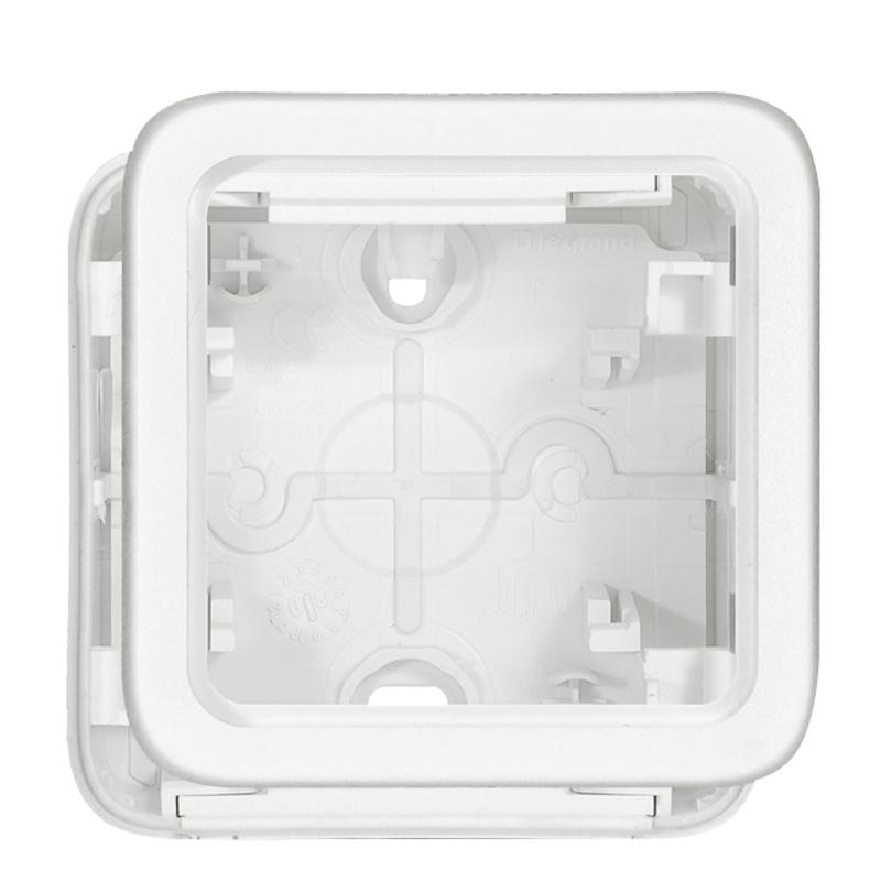 Plexo Arctic Антибактериальный Белый Монтажная коробка 1-ая для наружного монтажа IP55