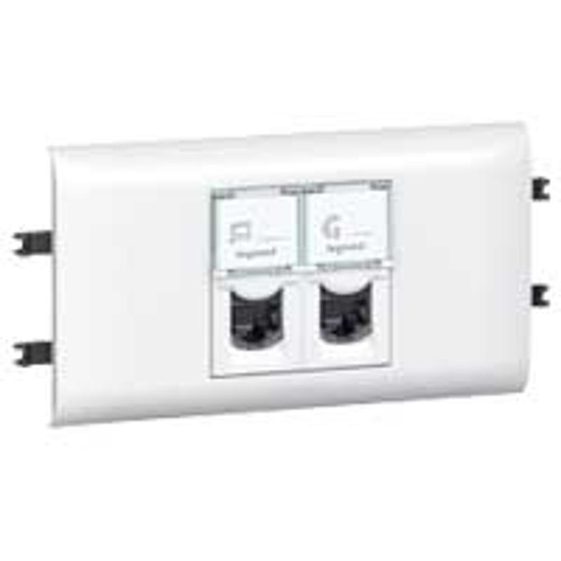 Розетка Mosaic 2*RJ45 FTP кат.5