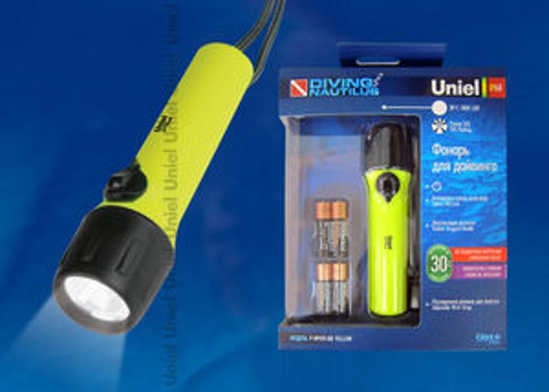 Фонарь рабочий Premium «Diving – Nautilus» P-WP011-BB Yellow  пластмассовый XP-C Cree LED, ной короб, 4 х ААA в/к, желтый