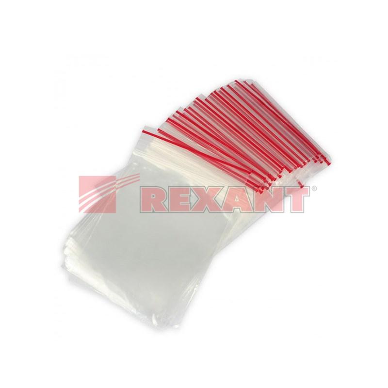 Пакеты с замком Zip Lock, ПВД размер 7 х 10 см, 35 кмк (уп. 100 шт)