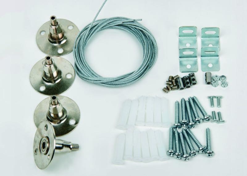 Крепления для светодиодных панелей серии PROM-3 UFL-H01 SILVER 100 POLYBAG