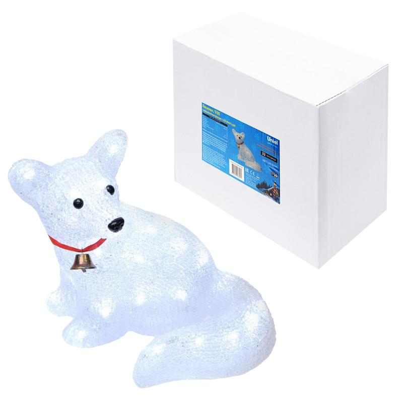 Фигура светодиодная  «Лисенок»  ULD-M3225-032/STA WHITE IP20 FOX    32 диода, 32,5*22*25 см, белый, IP20.