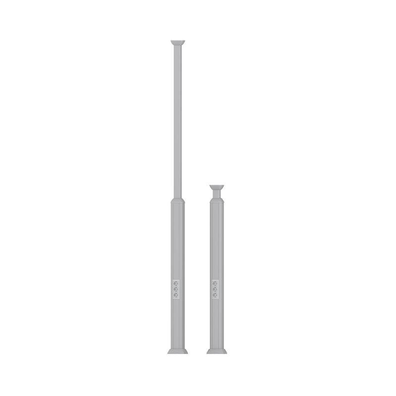 Колонна алюминиевая телескопическая, 1.5 - 3 м, цвет серый муар
