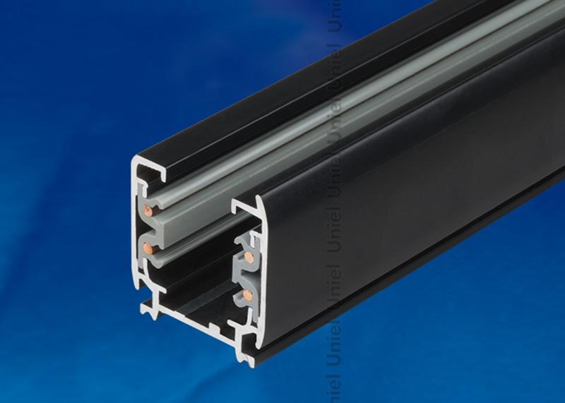 Шинопровод осветительный тип А. трехфазный, черный L= 1 м. UBX-AS4 BLACK 100 POLYBAG