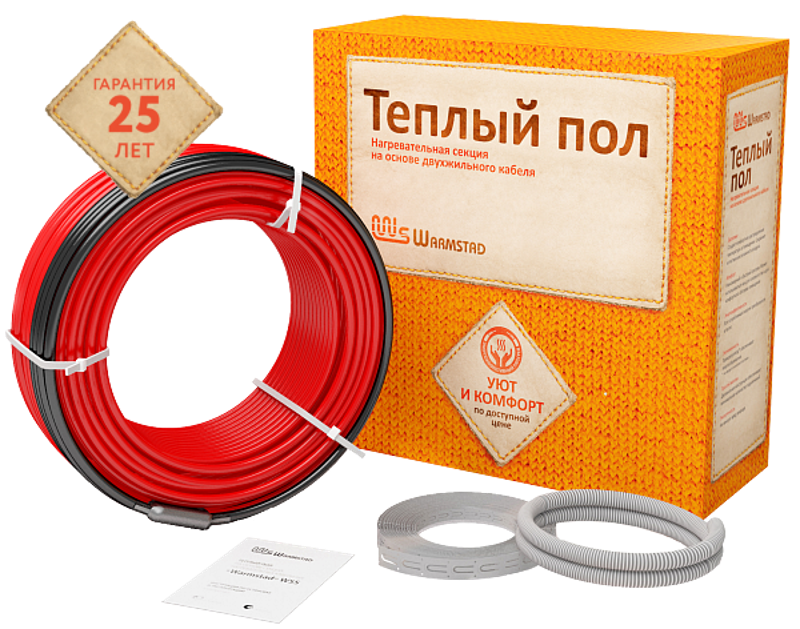 Кабель нагревательный "Warmstad" WSS 12,5 м/175 Вт