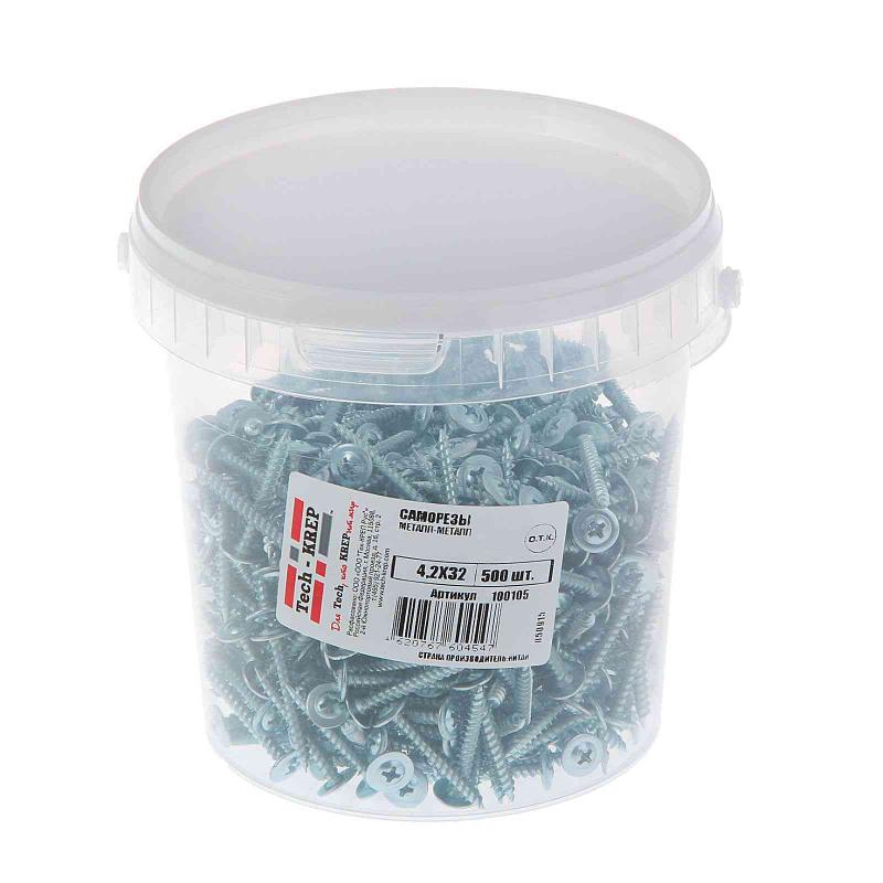 Саморез ШСММ 4,2х32 (500 шт) - ведро ( 1,268 кг)