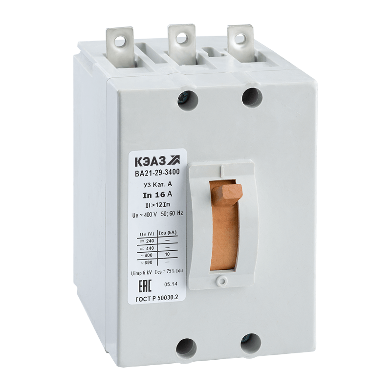 Выключатель автоматический ВА21-29В-320010-10А-12Iн-690AC-У3
