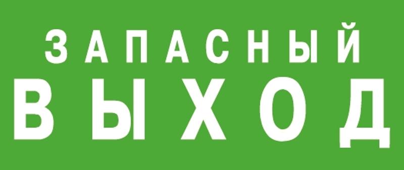 Светильник аварийного освещения ЭЗ "Запасный выход" (150х300)
