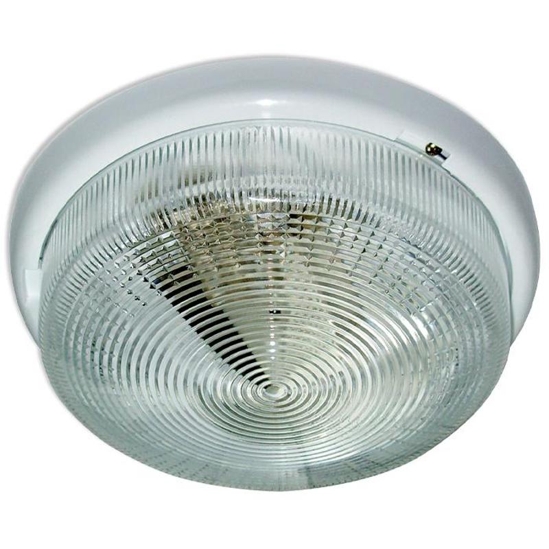 Светильник НБО Раунд 240 23-001 100Вт  ЛН/КЛЛ/LED Е27 IP44 корпус белый
