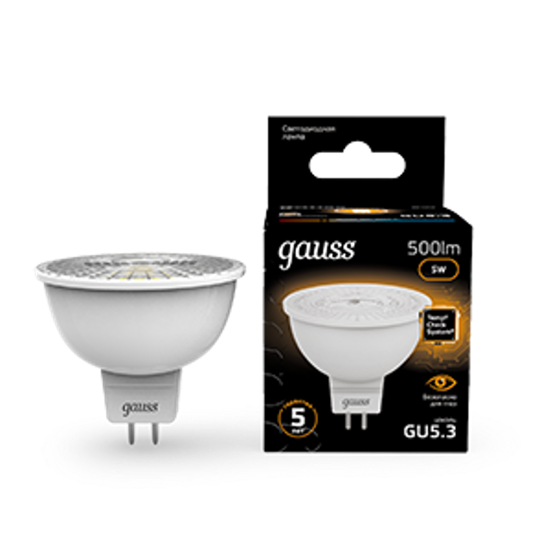 Лампа светодиодная LED 5Вт GU5.3 220В 3000К MR16