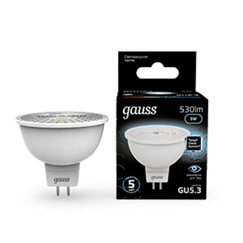 Лампа светодиодная LED 5Вт GU5.3 220В 4100К MR16