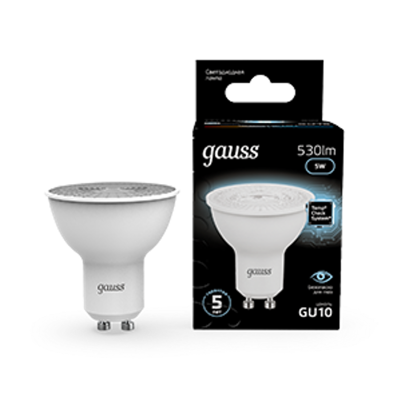 Лампа светодиодная LED 5Вт GU10 220В 4100К MR16