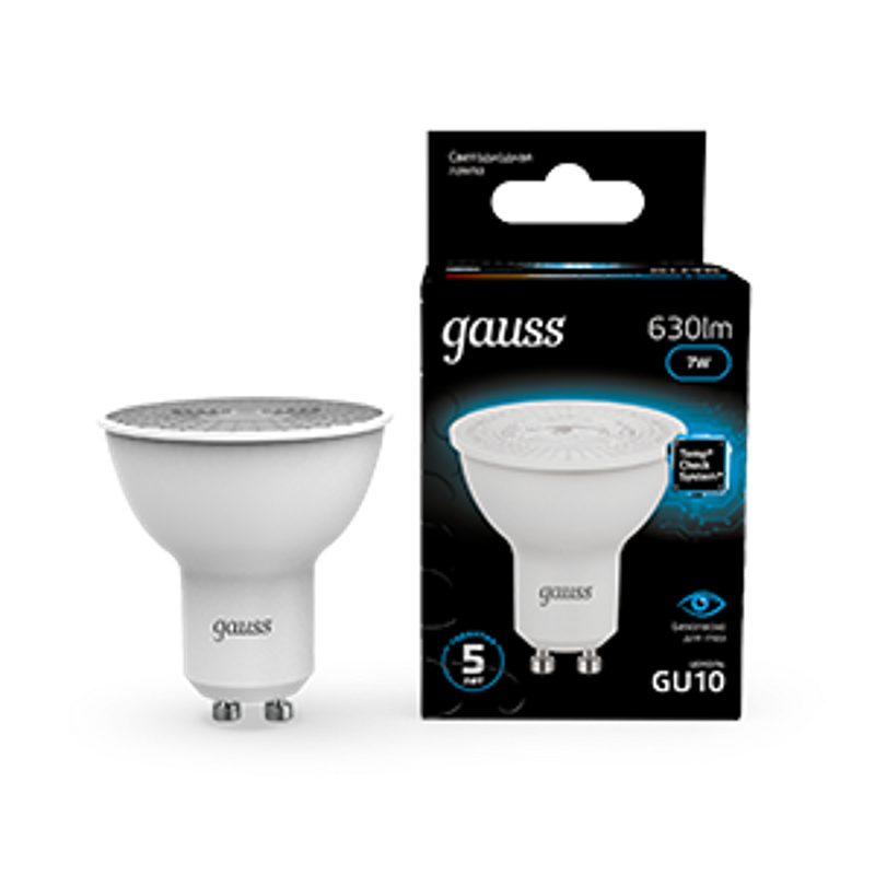 Лампа светодиодная MR16 7W 630lm 6500K GU10 LED 1/10/100
