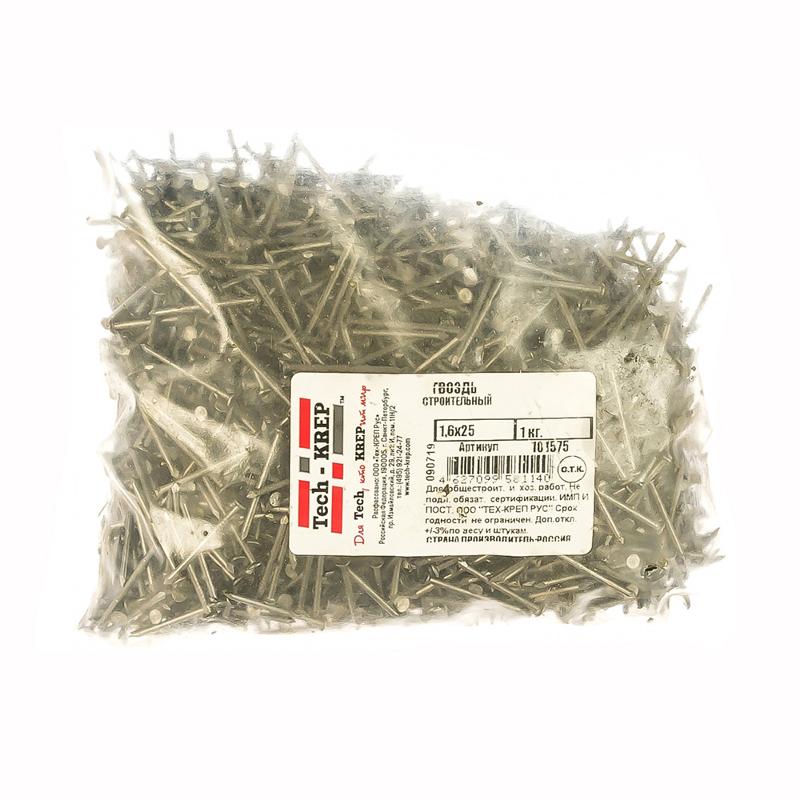 Гвоздь строительный 1,6х25 (1 кг) - пакет
