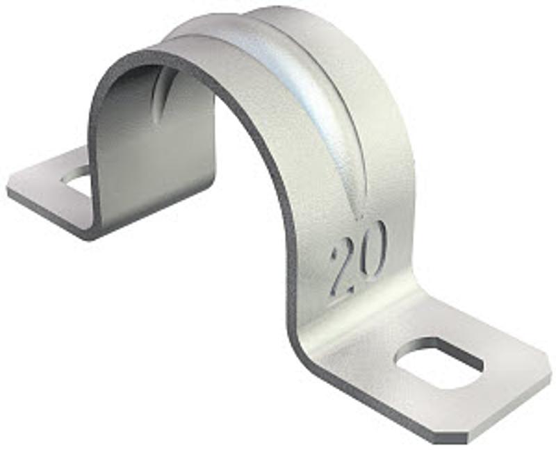 Крепежная скоба металл. двухлапковая 30mm (605 30 G)