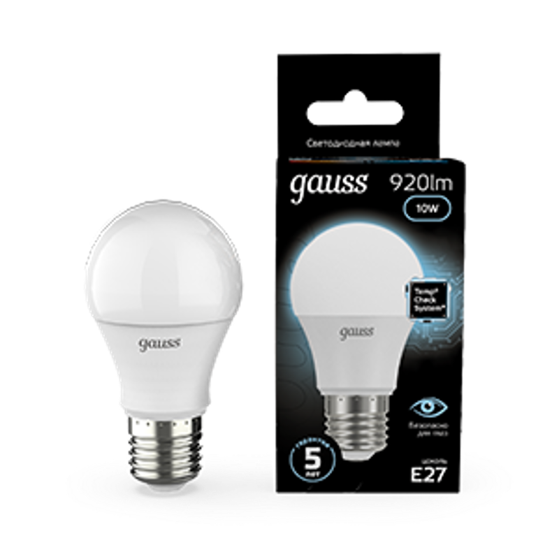 Лампа светодиодная LED 10Вт E27 220В 4100К A60