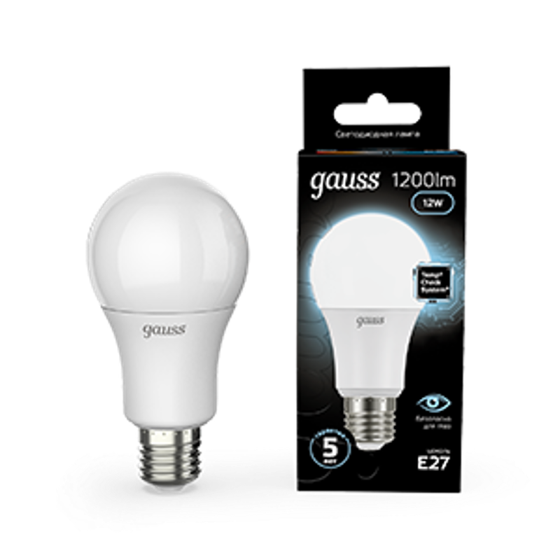 Лампа светодиодная LED 12Вт E27 220В 4100К A60 шар