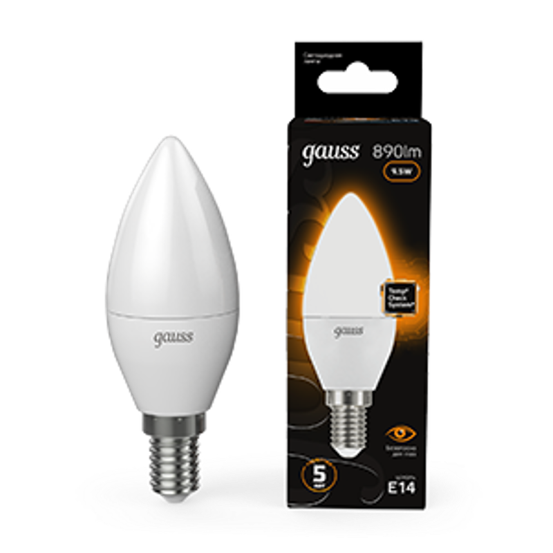 Лампа светодиодная LED 9.5Вт E14 220В 3000К Candle (свеча)