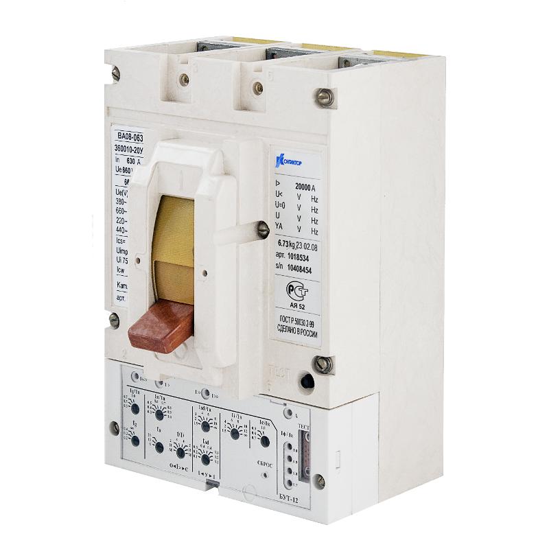 Выключатель автоматический ВА08-0405С-345150-00УХЛ3 250А, 660В