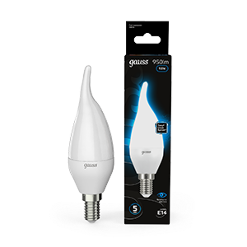Лампа светодиодная Свеча на ветру 9.5W 950lm 6500K E14 LED 1/10/50