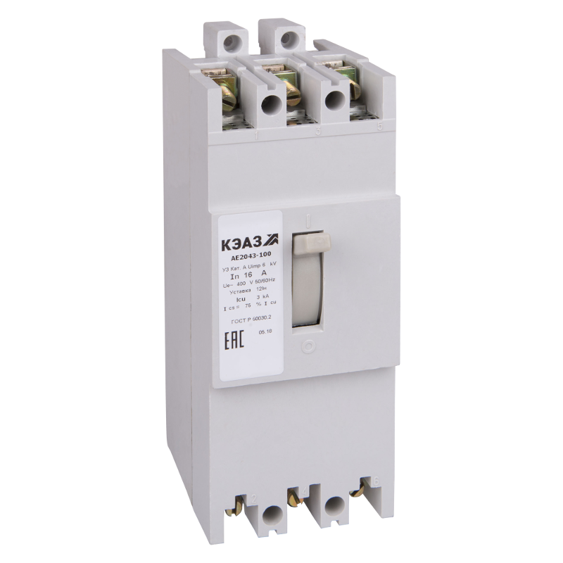 Выключатель автоматический АЕ2046-120-40А-12Iн-400AC-НР110AC/DC-У3