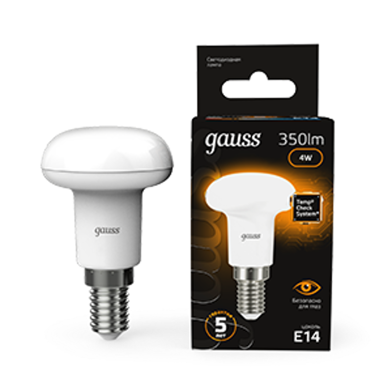 Лампа светодиодная LED 4Вт E14 220В 2700К Reflector R39