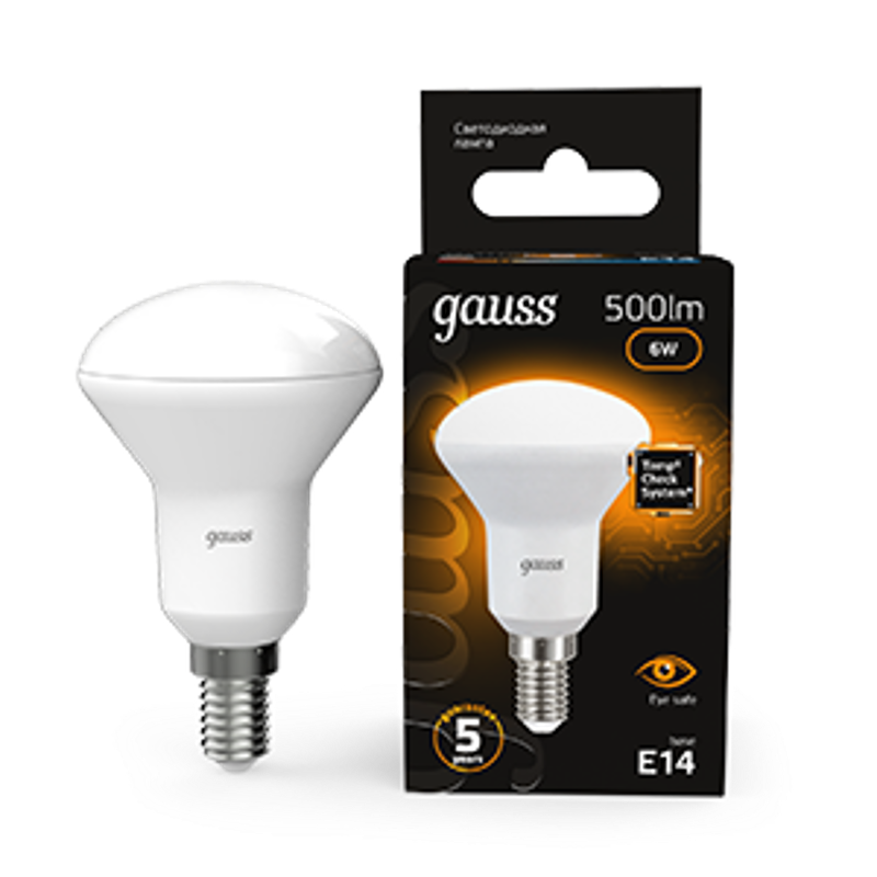 Лампа светодиодная LED 6Вт E14 220В 2700К Reflector R50