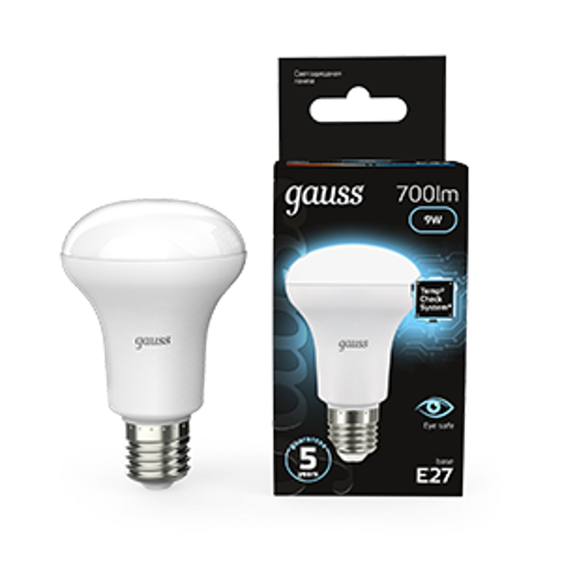 Лампа светодиодная LED 9Вт E27 220В 4100К Reflector R63