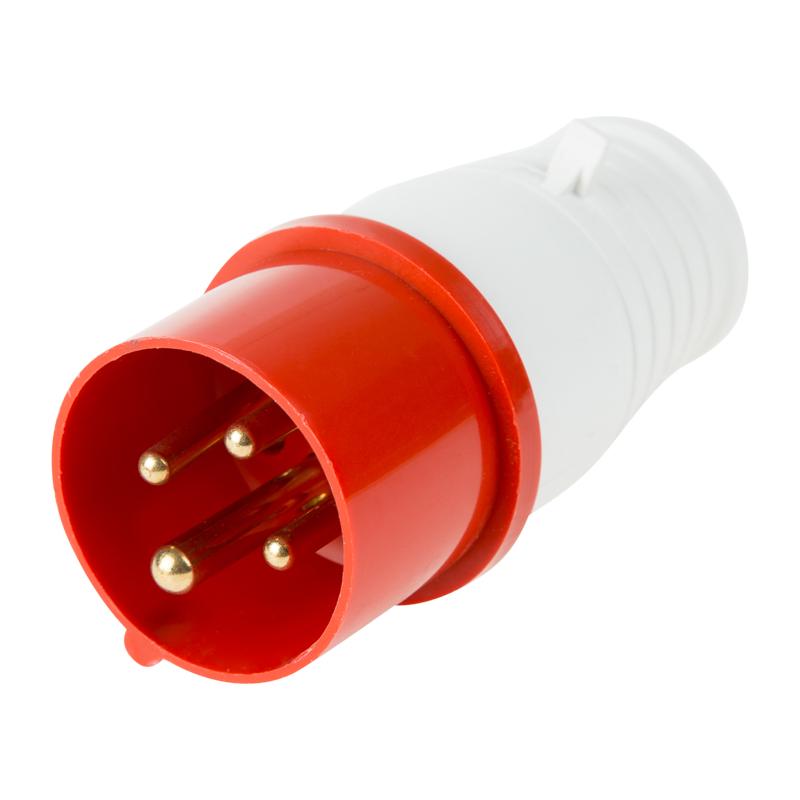 Вилка 014 переносная 3Р+РЕ 16А 380В IP44