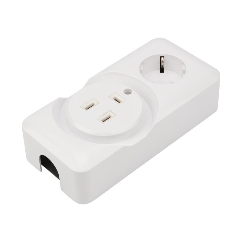Розетка РШ/Евро двойная для электрической плиты 32 А/16 A, 250 В, 2Р+РЕ (ОУ) белая