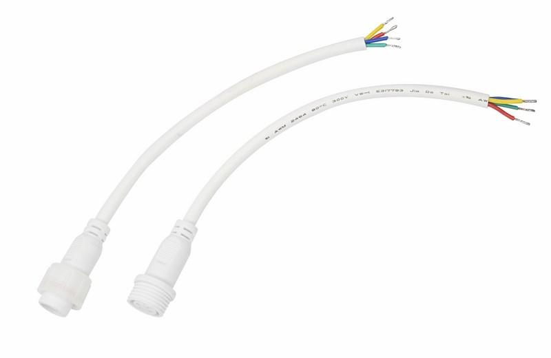 Соединительный кабель (4pin) герметичный (IP67) 4х0.75 мм² 300 V белый