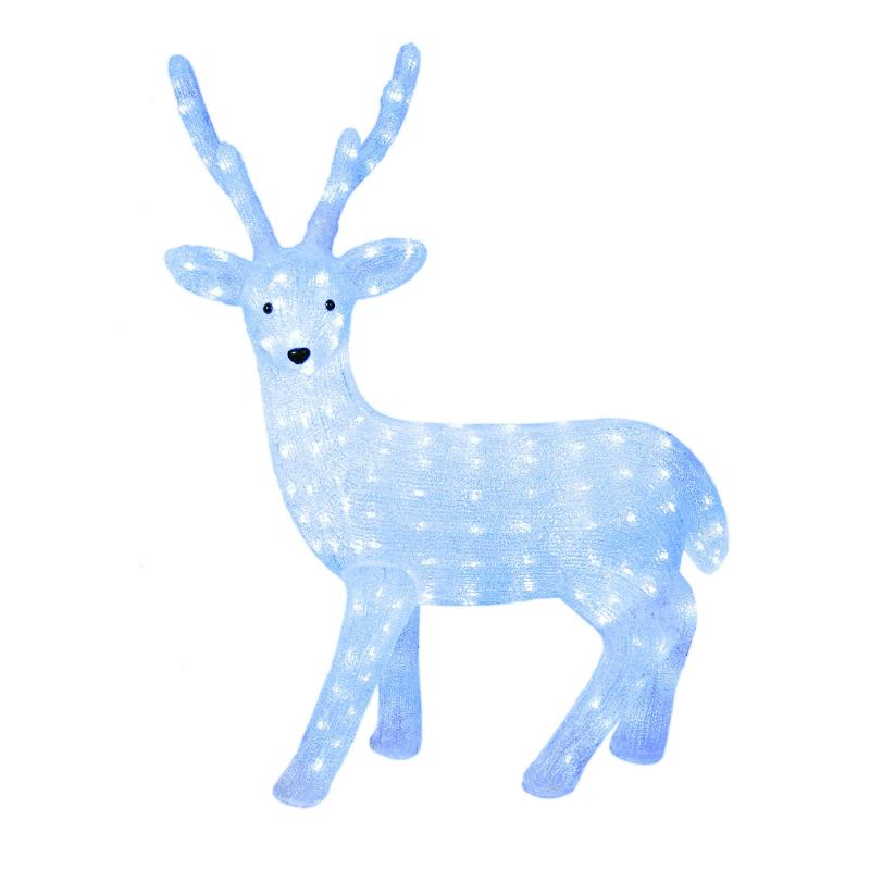 Фигура светодиодная  «Олень-1» ULD-M6393-200/STA WHITE IP20 DEER-1   200 диодов, размер 63*36*93 см, белый, IP20.