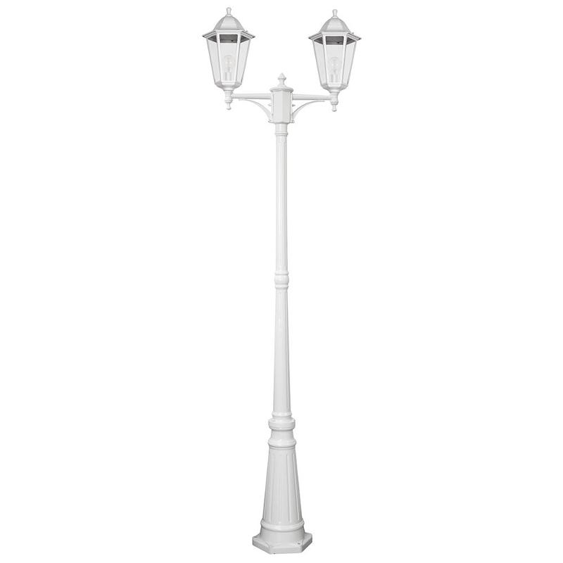 Светильник садово-парковый 6214 2*100W 230V E27 590*195*2200мм белый