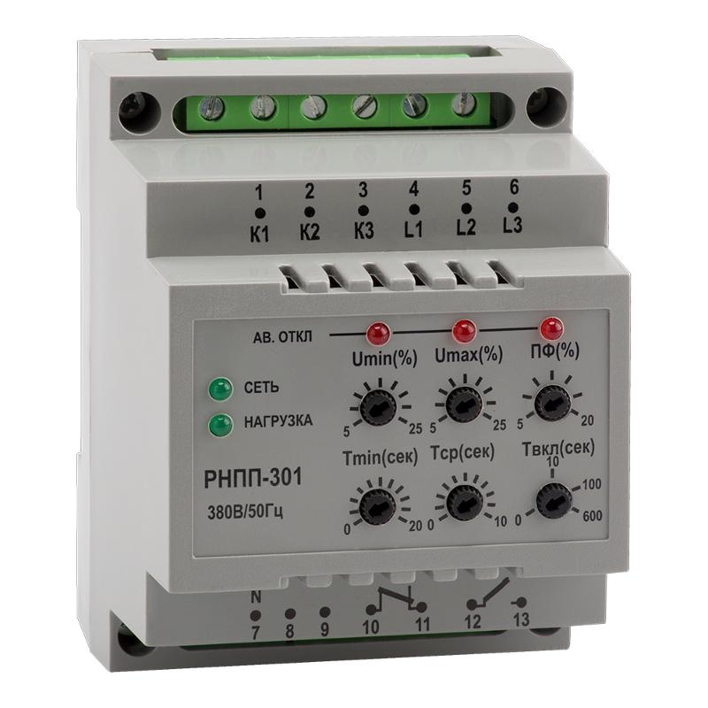 Реле контроля напряжения и фаз OptiDin РНПП-301-У3